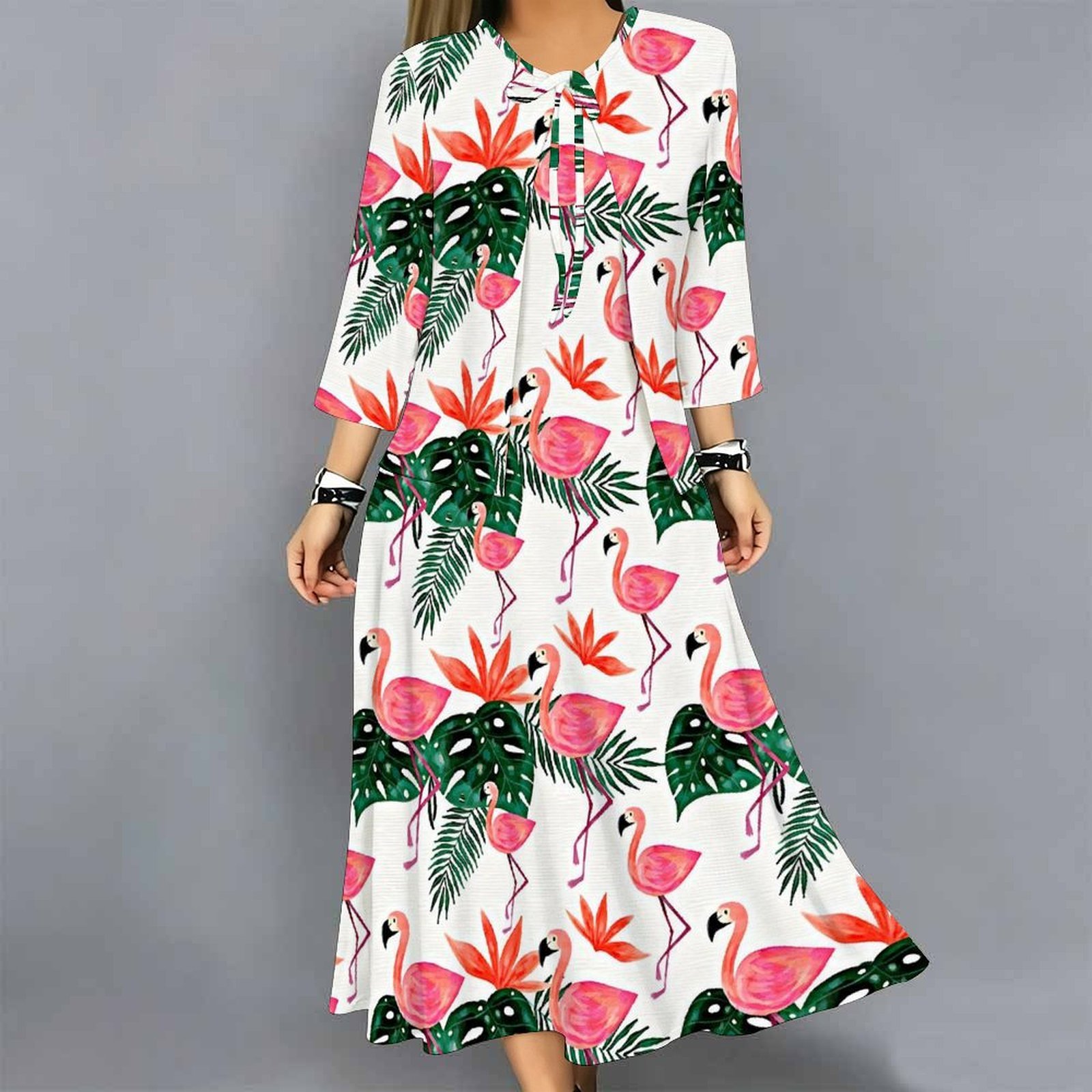 Conjunto de Vestido de 2 Pieza - Midi Skirt Floral reseña y precio