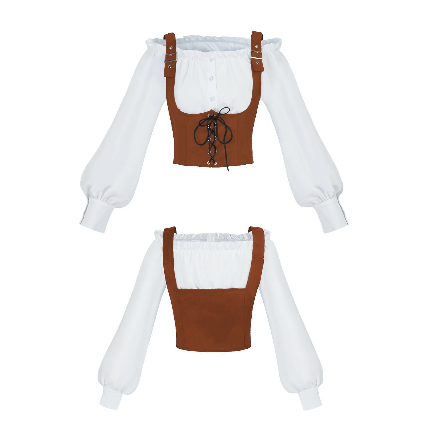 Conjunto de dos piezas de disf - Blouse Off Shoulder reseña y precio