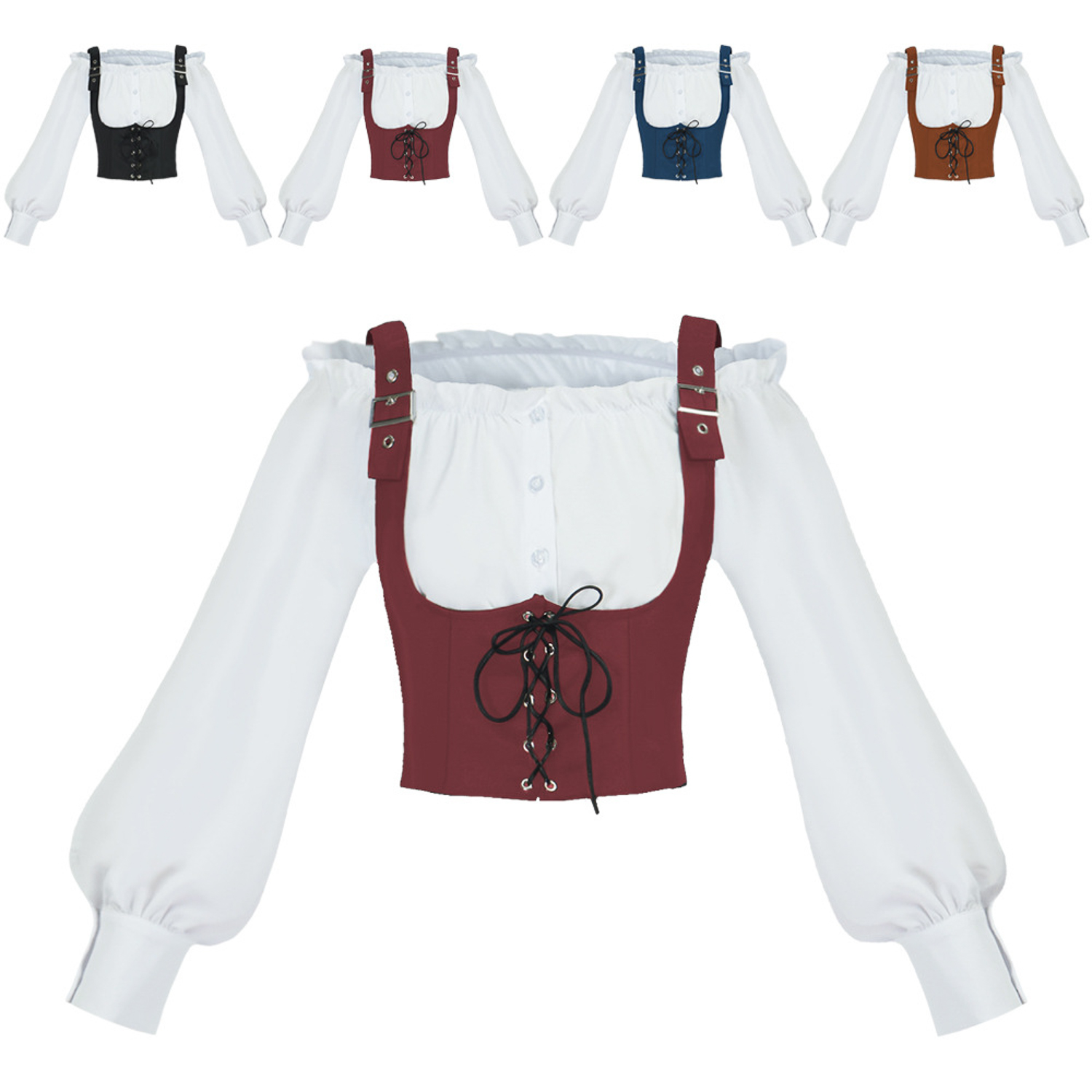 Conjunto de dos piezas de disf - Blouse Off Shoulder reseña y precio