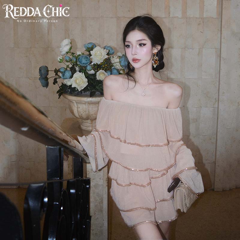 REDDACHiC Conjunto de falda y  - Blouse Off Shoulder reseña y precio