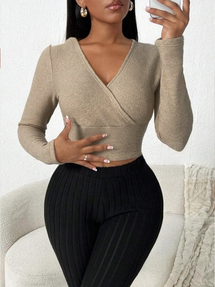 Top corto de manga larga para  - Crop Top Crochet reseña y precio