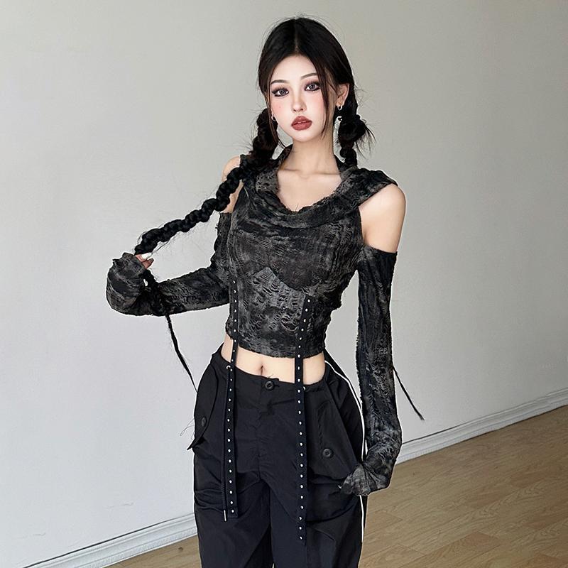 Camiseta de manga larga con ca - Blouse Off Shoulder reseña y precio