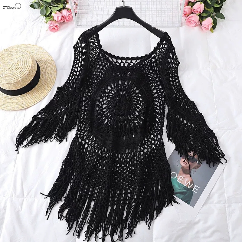 Bikini de ganchillo de verano  - Cover Up Kaftan reseña y precio