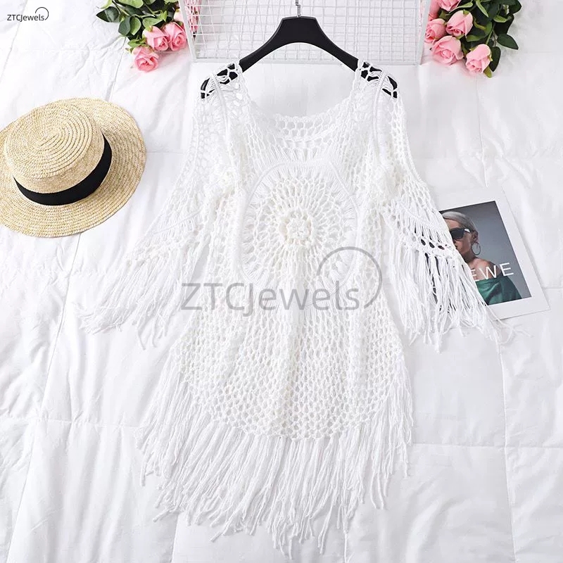 Bikini de ganchillo de verano  - Cover Up Kaftan reseña y precio