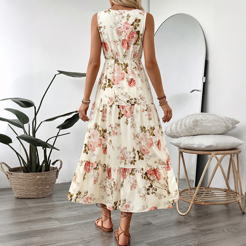 Vestido Midi sin Mangas con Es - Midi Skirt Floral reseña y precio