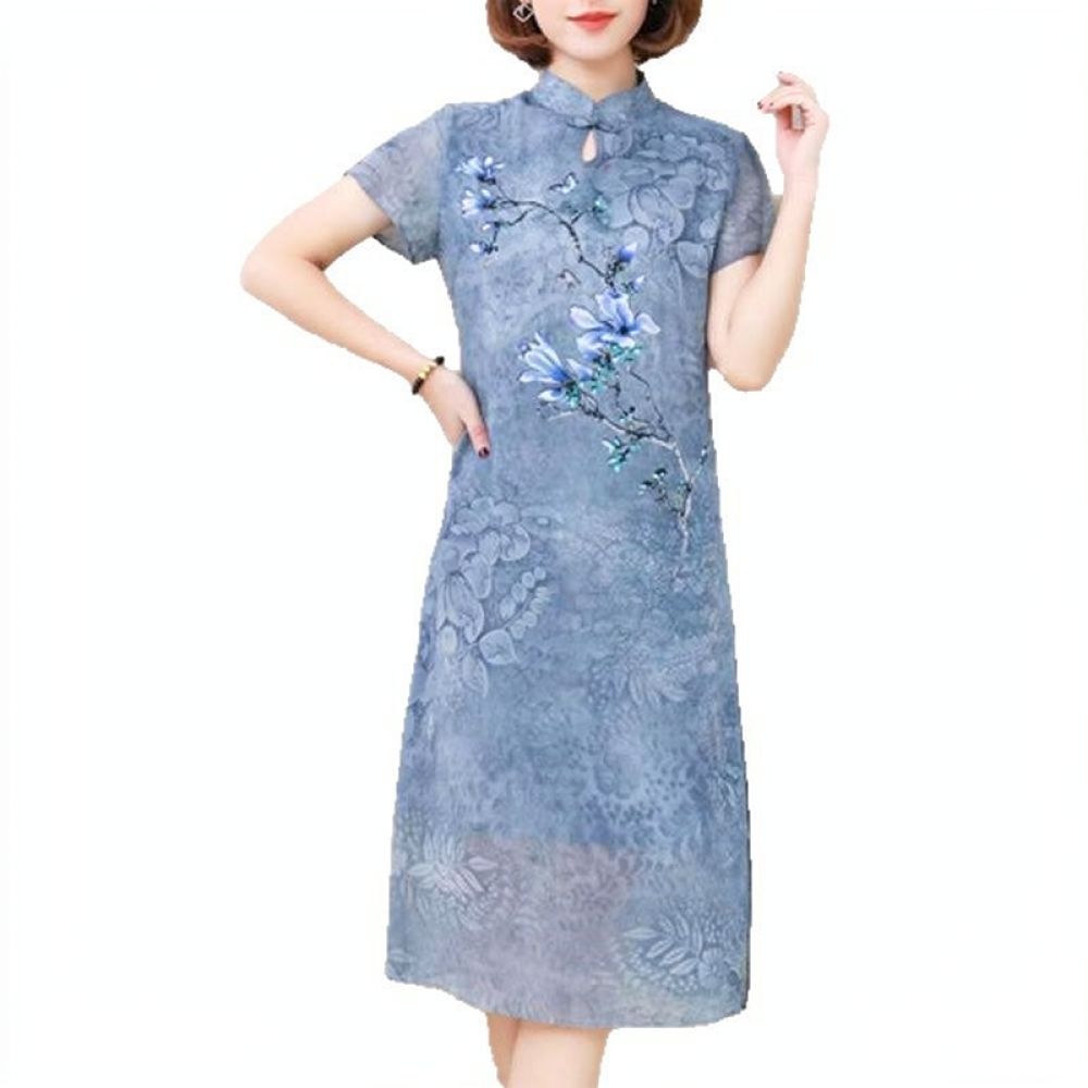Vestido de gasa con estampado  - Midi Skirt Floral reseña y precio
